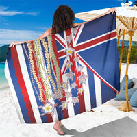 Hawaiian Polynesian Tribal Turtles Sarong with Lei and Flag Style LT03 One Size 44 x 66 inches Multicolor - Polynesian Pride