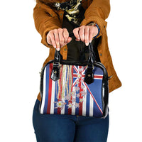 Hawaiian Polynesian Tribal Turtles Shoulder Handbag with Lei and Flag Style LT03 One Size Multicolor - Polynesian Pride