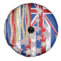 Hawaiian Polynesian Tribal Turtles Spare Tire Cover with Lei and Flag Style LT03 - Polynesian Pride