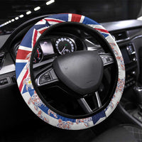 Hawaiian Polynesian Tribal Turtles Steering Wheel Cover with Lei and Flag Style