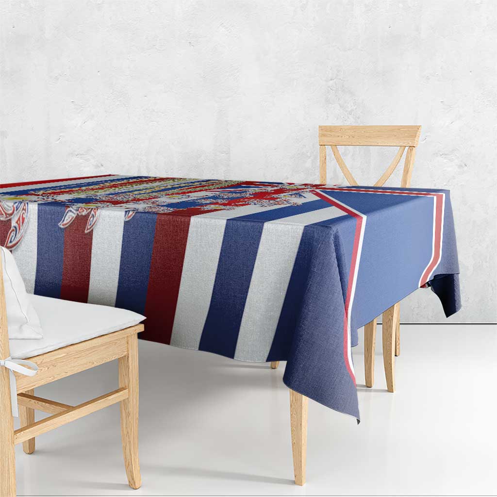 Hawaiian Polynesian Tribal Turtles Tablecloth with Lei and Flag Style LT03 - Polynesian Pride