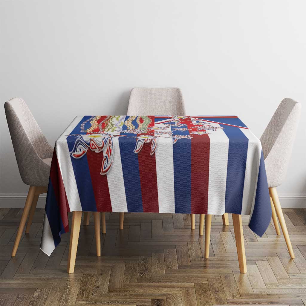 Hawaiian Polynesian Tribal Turtles Tablecloth with Lei and Flag Style LT03 - Polynesian Pride