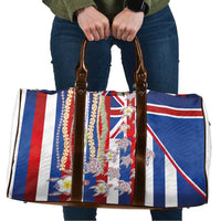 Hawaiian Polynesian Tribal Turtles Travel Bag with Lei and Flag Style LT03 Multicolor - Polynesian Pride