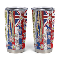 Hawaiian Polynesian Tribal Turtles Tumbler Cup with Lei and Flag Style LT03 Multicolor - Polynesian Pride