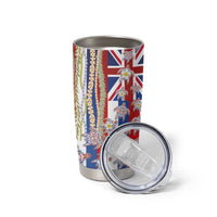 Hawaiian Polynesian Tribal Turtles Tumbler Cup with Lei and Flag Style LT03 - Polynesian Pride