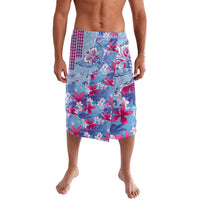 Hawaiian Tribal Manta Ray Lavalava Kakau Tattoo and Flowers Surfing Waves Pattern Soft Color LT03 Multicolor - Polynesian Pride