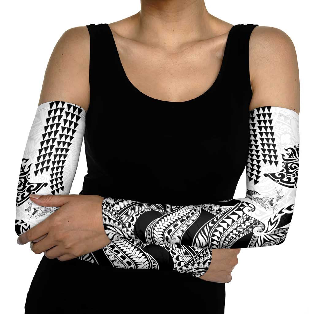 Hawaiian Tribal Manta Ray Arm Sleeves Kakau Tattoo and Polynesian Art Motif Pattern LT03 - Polynesian Pride