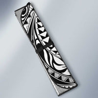 Hawaiian Tribal Manta Ray Auto Sun Shade Kakau Tattoo and Polynesian Art Motif Pattern LT03 - Polynesian Pride