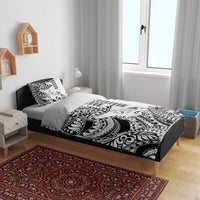 Hawaiian Tribal Manta Ray Bedding Set Kakau Tattoo and Polynesian Art Motif Pattern LT03 - Polynesian Pride