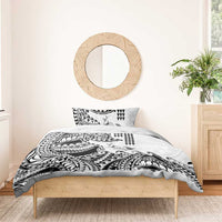 Hawaiian Tribal Manta Ray Bedding Set Kakau Tattoo and Polynesian Art Motif Pattern LT03 - Polynesian Pride