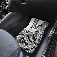 Hawaiian Tribal Manta Ray Car Mats Kakau Tattoo and Polynesian Art Motif Pattern LT03 - Polynesian Pride