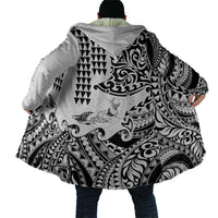 Hawaiian Tribal Manta Ray Cloak Kakau Tattoo and Polynesian Art Motif Pattern