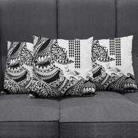 Hawaiian Tribal Manta Ray Pillow Cover Kakau Tattoo and Polynesian Art Motif Pattern LT03 - Polynesian Pride
