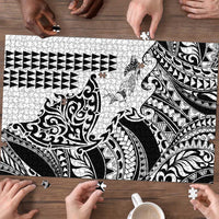 Hawaiian Tribal Manta Ray Puzzle Kakau Tattoo and Polynesian Art Motif Pattern LT03 - Polynesian Pride