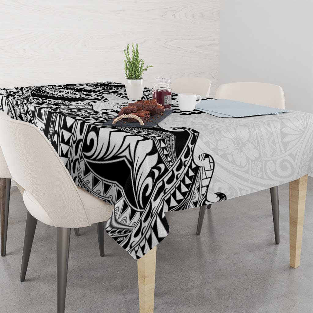 Hawaiian Tribal Manta Ray Tablecloth Kakau Tattoo and Polynesian Art Motif Pattern LT03 - Polynesian Pride