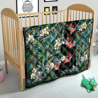 Hawaiian Taro Leaves and Ohia Lehua Quilt Polynesian Tribal Art Tropical Plants Motifs Colorful