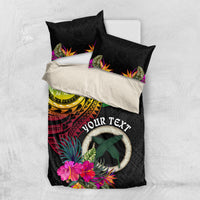 Vanuatu 44th Anniversary Bedding Set Boars Tusk Tugeta Yumi Selebretem Indipendens Dei