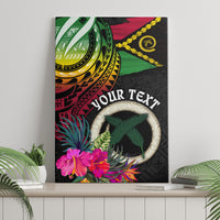 Personalised Vanuatu 44th Anniversary Canvas Wall Art Boars Tusk Tugeta Yumi Selebretem Indipendens Dei LT03 - Polynesian Pride
