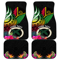 Personalised Vanuatu 44th Anniversary Car Mats Boars Tusk Tugeta Yumi Selebretem Indipendens Dei LT03 - Polynesian Pride