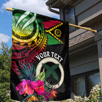 Personalised Vanuatu 44th Anniversary Garden Flag Boars Tusk Tugeta Yumi Selebretem Indipendens Dei LT03 - Polynesian Pride