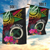 Personalised Vanuatu 44th Anniversary Garden Flag Boars Tusk Tugeta Yumi Selebretem Indipendens Dei LT03 - Polynesian Pride