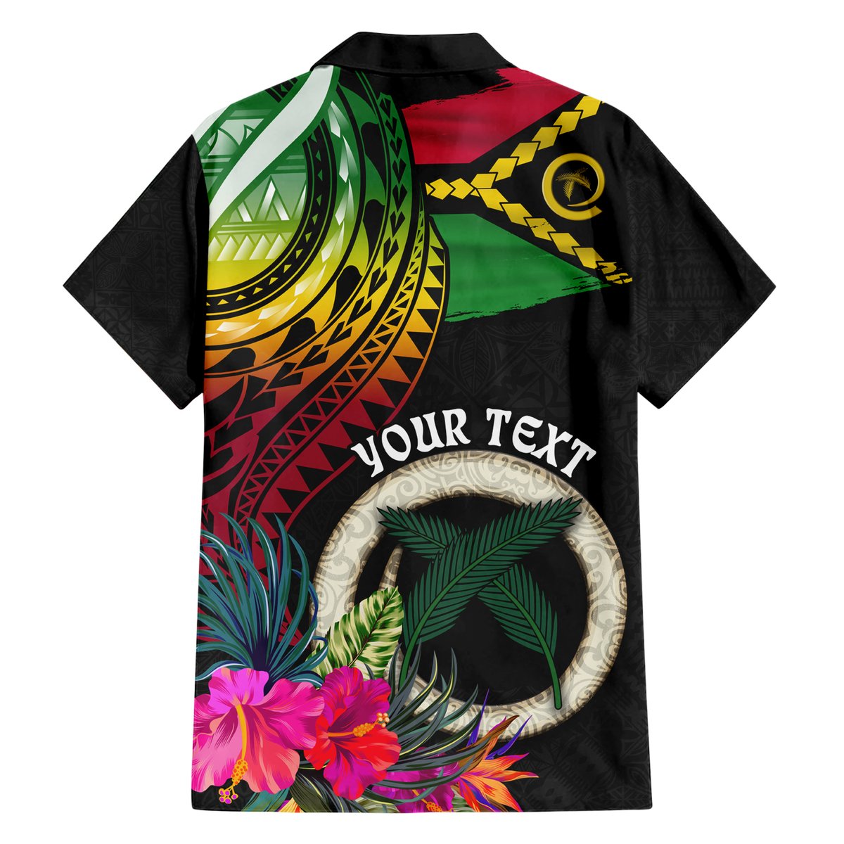 Personalised Vanuatu 44th Anniversary Hawaiian Shirt Boars Tusk Tugeta Yumi Selebretem Indipendens Dei LT03 - Polynesian Pride