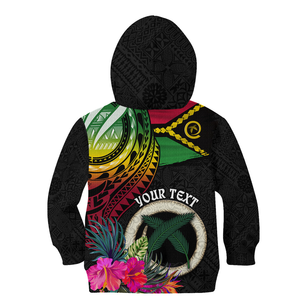 Vanuatu 44th Anniversary Kid Hoodie Boars Tusk Tugeta Yumi Selebretem Indipendens Dei