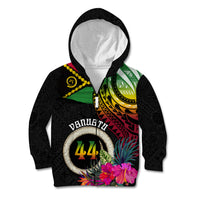 Vanuatu 44th Anniversary Kid Hoodie Boars Tusk Tugeta Yumi Selebretem Indipendens Dei