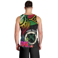 Personalised Vanuatu 44th Anniversary Men Tank Top Boars Tusk Tugeta Yumi Selebretem Indipendens Dei LT03 - Polynesian Pride