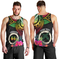 Personalised Vanuatu 44th Anniversary Men Tank Top Boars Tusk Tugeta Yumi Selebretem Indipendens Dei LT03 - Polynesian Pride