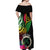 Vanuatu 44th Anniversary Off Shoulder Maxi Dress Boars Tusk Tugeta Yumi Selebretem Indipendens Dei