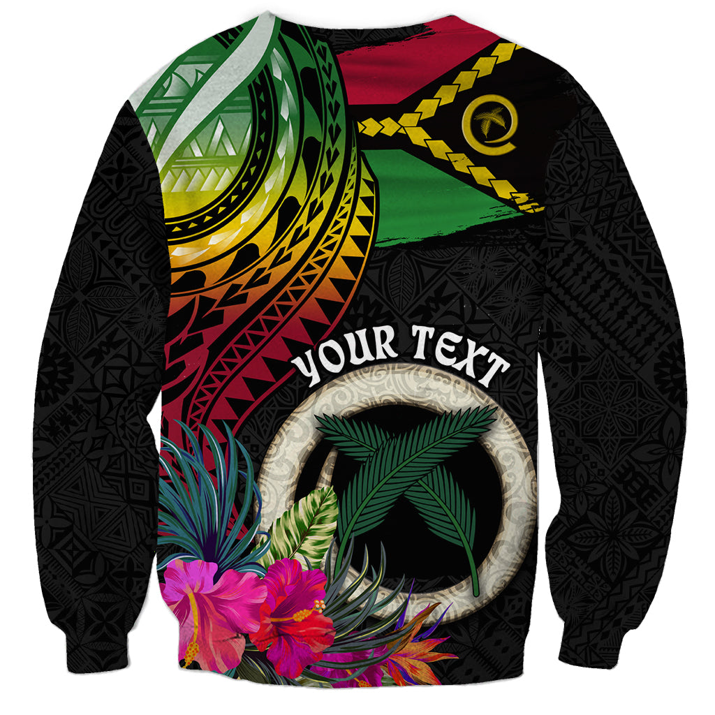 Personalised Vanuatu 44th Anniversary Sweatshirt Boars Tusk Tugeta Yumi Selebretem Indipendens Dei LT03 - Polynesian Pride