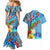 Fiji Day Couples Matching Mermaid Dress and Hawaiian Shirt Tagimoucia Flower and Melanesia Pattern