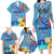 Fiji Day Family Matching Long Sleeve Bodycon Dress and Hawaiian Shirt Tagimoucia Flower and Melanesia Pattern