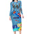 Fiji Day Family Matching Long Sleeve Bodycon Dress and Hawaiian Shirt Tagimoucia Flower and Melanesia Pattern