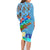 Fiji Day Family Matching Long Sleeve Bodycon Dress and Hawaiian Shirt Tagimoucia Flower and Melanesia Pattern