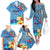 Fiji Day Family Matching Off The Shoulder Long Sleeve Dress and Hawaiian Shirt Tagimoucia Flower and Melanesia Pattern