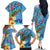 Fiji Day Family Matching Off The Shoulder Long Sleeve Dress and Hawaiian Shirt Tagimoucia Flower and Melanesia Pattern