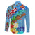 Fiji Day Family Matching Puletasi and Hawaiian Shirt Tagimoucia Flower and Melanesia Pattern