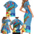 Fiji Day Family Matching Short Sleeve Bodycon Dress and Hawaiian Shirt Tagimoucia Flower and Melanesia Pattern