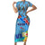 Fiji Day Family Matching Short Sleeve Bodycon Dress and Hawaiian Shirt Tagimoucia Flower and Melanesia Pattern