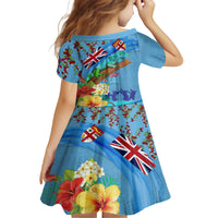Fiji Day Family Matching Tank Maxi Dress and Hawaiian Shirt Tagimoucia Flower and Melanesia Pattern