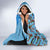 Fiji Day Hooded Blanket Tagimoucia Flower and Melanesia Pattern