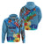 Fiji Day Hoodie Tagimoucia Flower and Melanesia Pattern