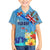 Fiji Day Kid Hawaiian Shirt Tagimoucia Flower and Melanesia Pattern