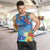 Fiji Day Men Tank Top Tagimoucia Flower and Melanesia Pattern