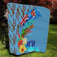 Fiji Day Quilt Tagimoucia Flower and Melanesia Pattern
