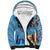 Fiji Day Sherpa Hoodie Tagimoucia Flower and Melanesia Pattern