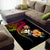 Polynesia Hawaii Turtle Day Area Rug Hibiscus and Kanaka Maoli