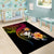 Polynesia Hawaii Turtle Day Area Rug Hibiscus and Kanaka Maoli